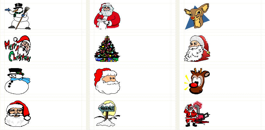free christmas clip art for return address labels - photo #1